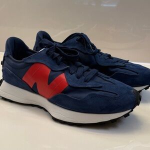 New Balance Blue and Red Sneakers